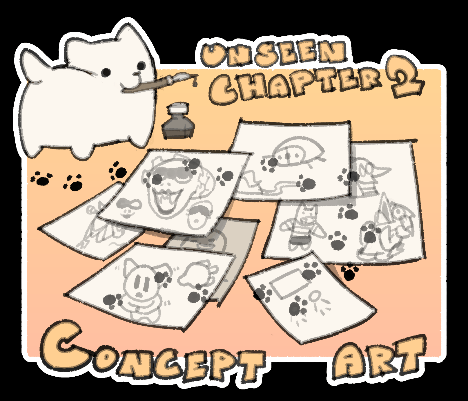 CHAPTER 2 CONCEPT ART!!! - Toby Fox, Splendidland, Chess, Temmie