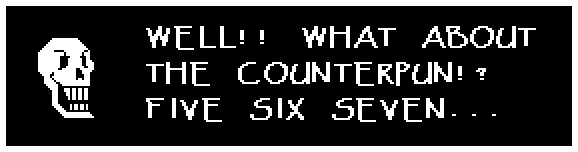 WELL!! WHAT ABOUT THE COUNTERPUN!? FIVE SIX SEVEN...