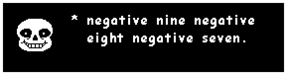 negative nine negative eight negative seven.